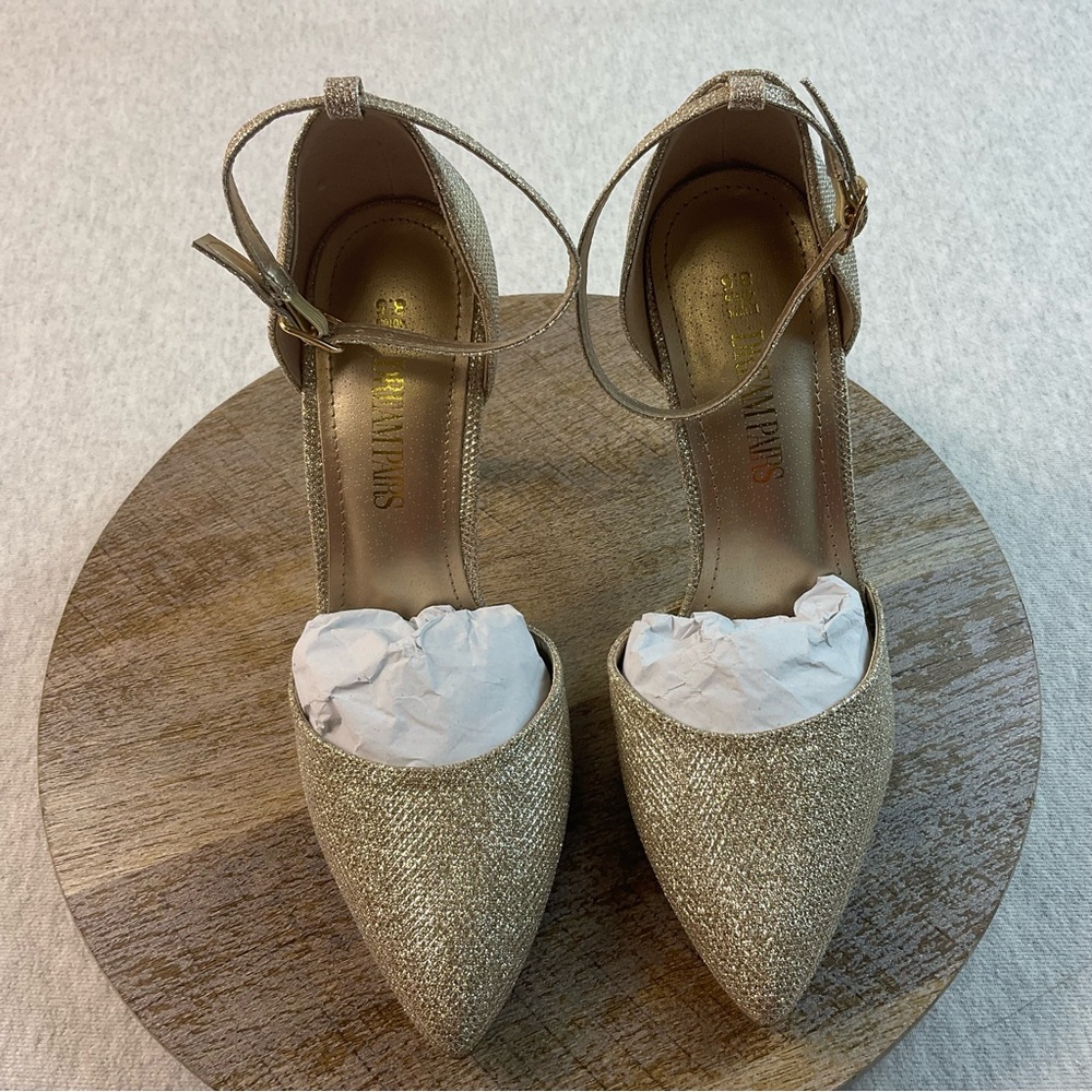 DREAM PAIRS OPPOINTED-LACEY ANKLE STRAP POINTED TOE WOMEN’S HIGH HEELS SIZE:8.5